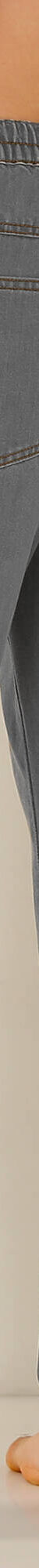 Pantalon denim léger élastiqué (gris) Pantalon denim léger élastiqué (gris)